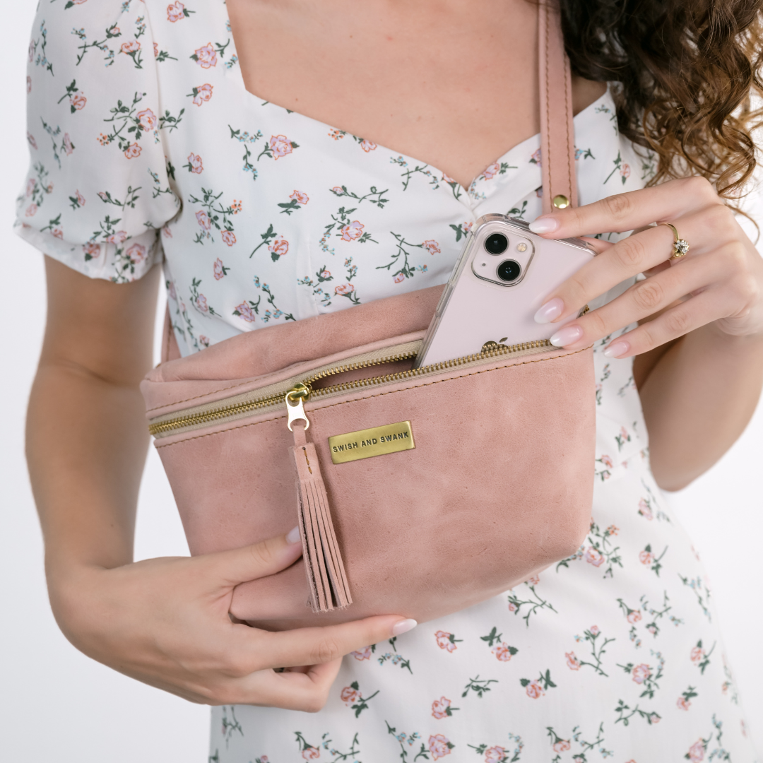 The Leather Belt Bag - Dusty Pink LIMITED EDITION