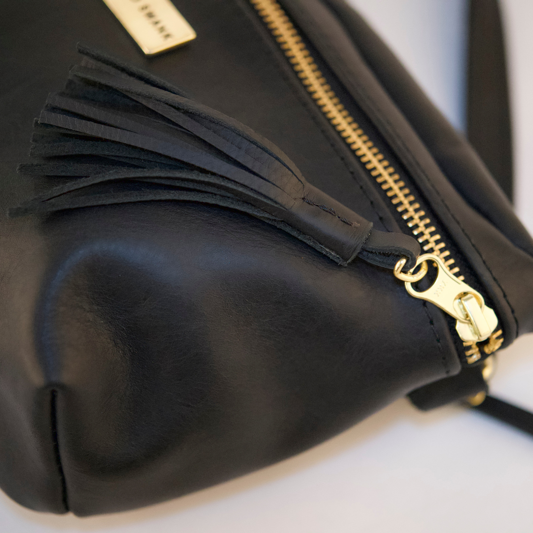 The Leather Belt Bag - Black