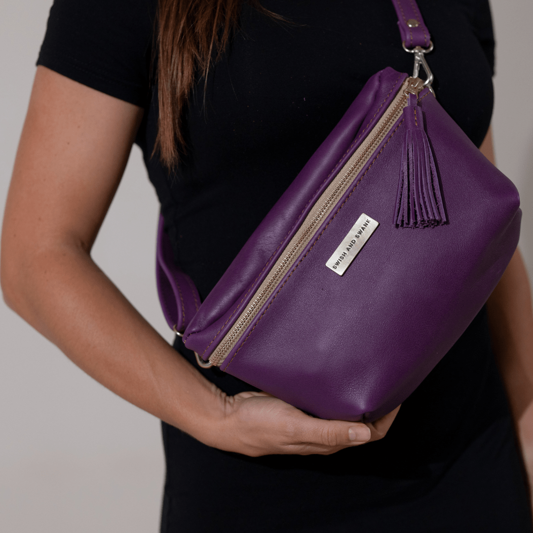 Genuine Leather Belt Bag - SWISH AND SWANK