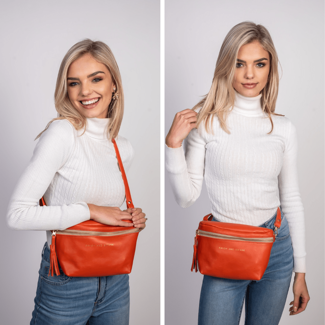 Genuine Leather Belt Bag - SWISH AND SWANK