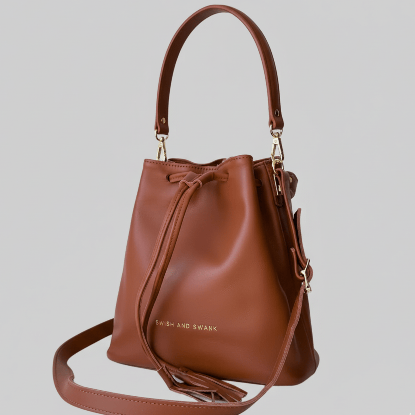 Genuine Leather Drawstring Bag 2.0 - SWISH AND SWANK
