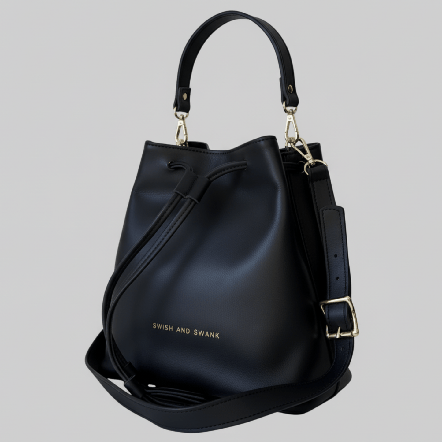 Genuine Leather Drawstring Bag 2.0 - SWISH AND SWANK