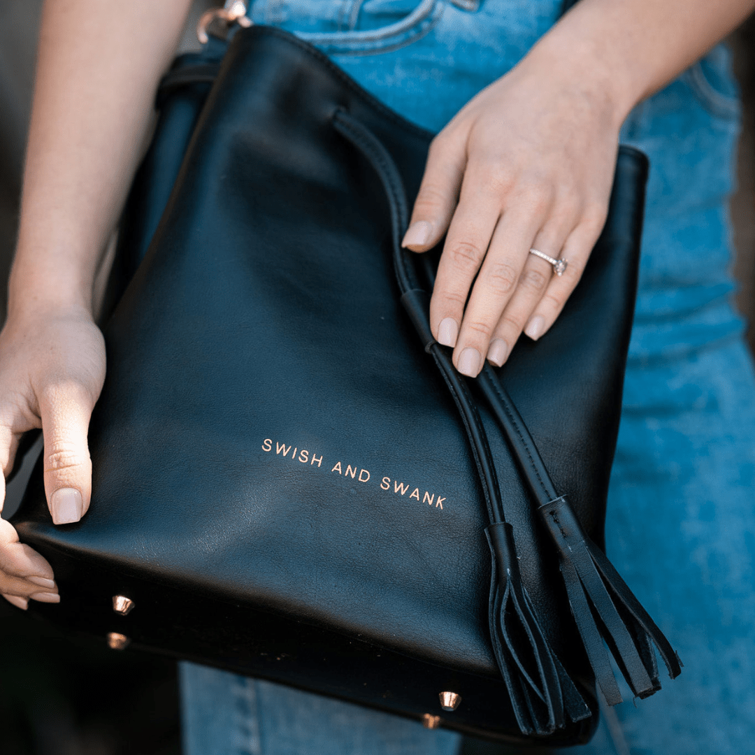 Genuine Leather Drawstring Bag 2.0 - SWISH AND SWANK