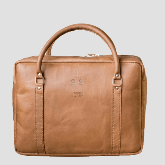 Classic Leather Boaz Briefcase - SWISH AND SWANK