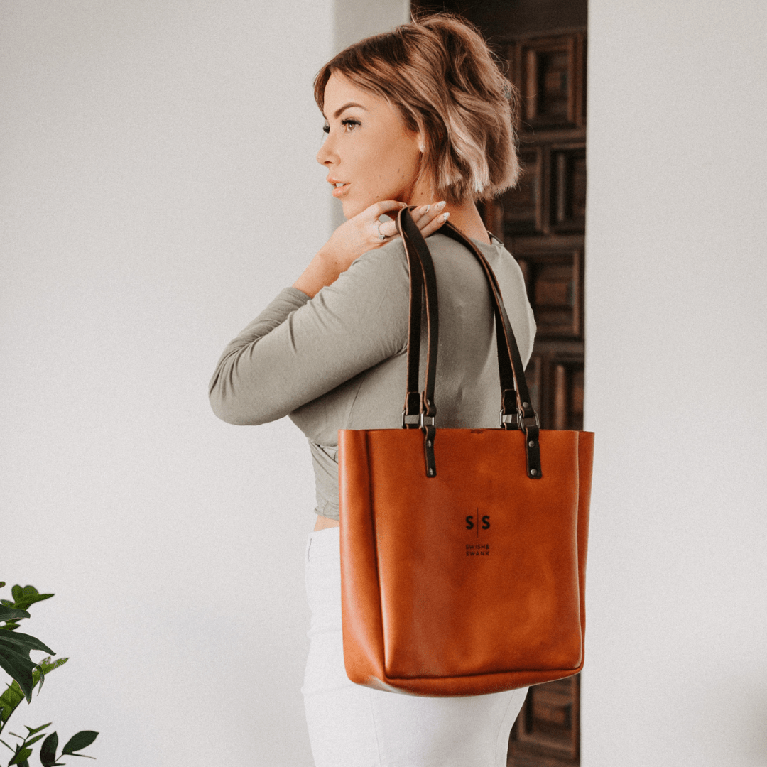 Premium Eve Leather Tote Bag 2.1 - SWISH AND SWANK