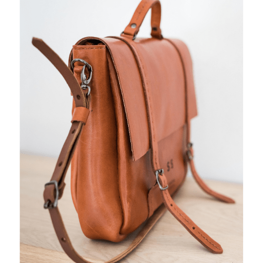 Premium Leather Boaz Briefcase 2.1 - SWISH AND SWANK