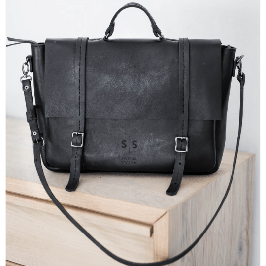 Premium Leather Boaz Briefcase 2.1 - SWISH AND SWANK