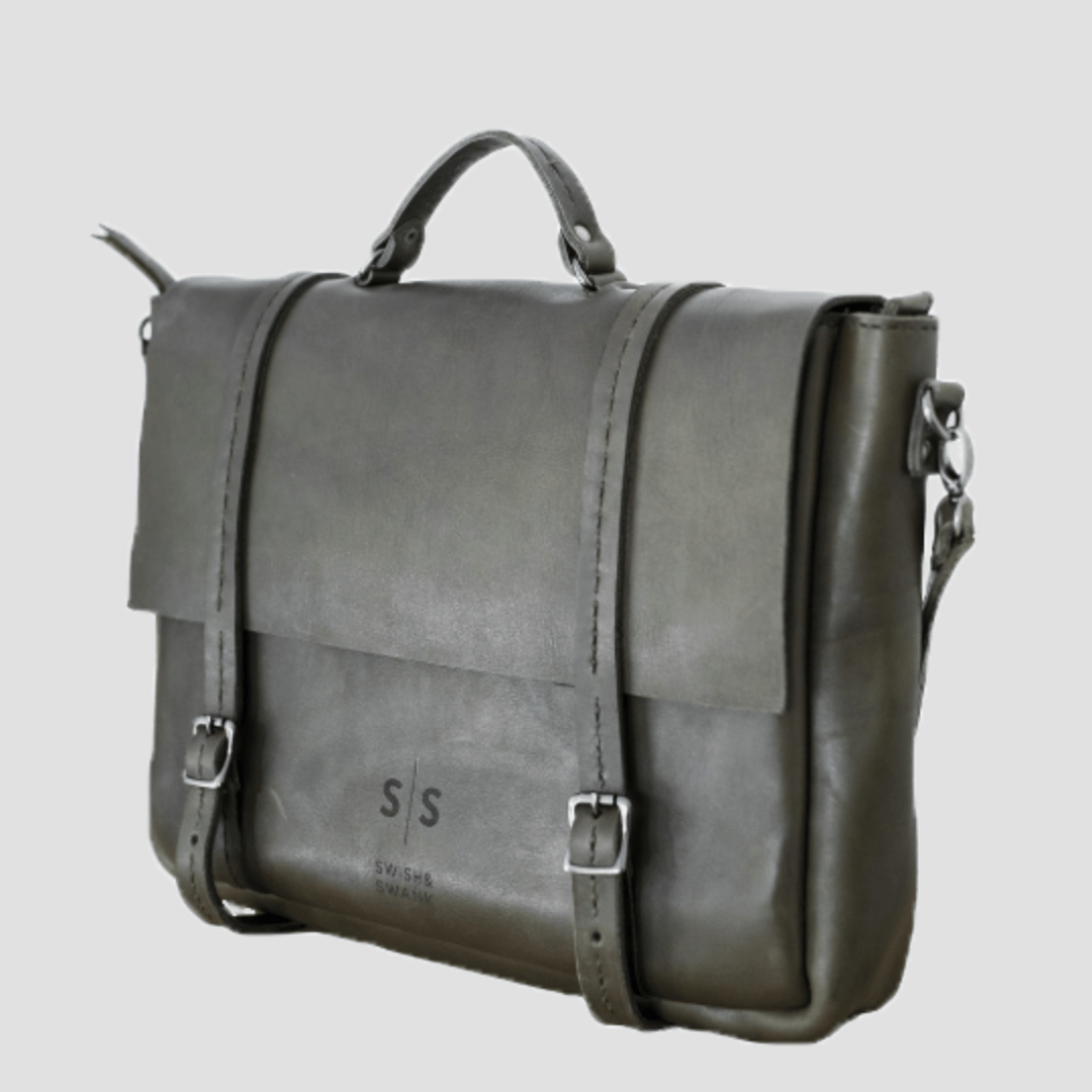 Premium Leather Boaz Briefcase 2.1 - SWISH AND SWANK