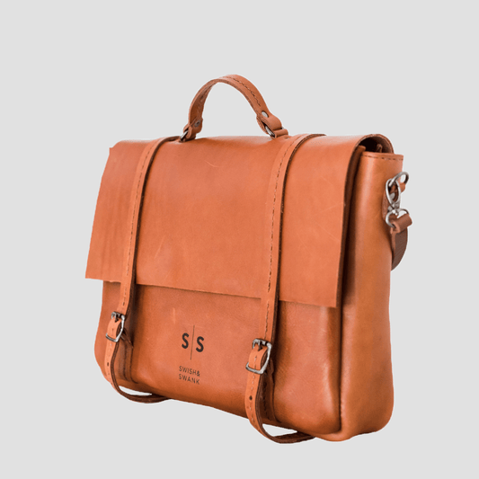 Premium Leather Boaz Briefcase 2.1 - SWISH AND SWANK