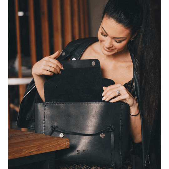 Rebekah Genuine Leather Handbag - SWISH AND SWANK