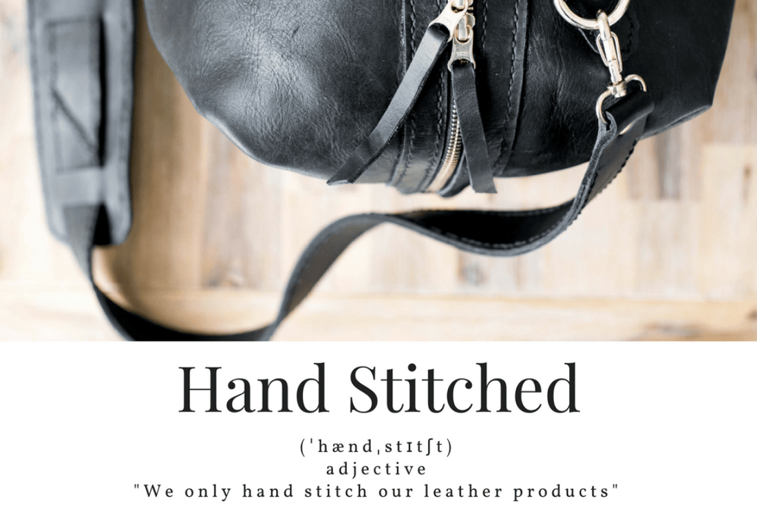We Sew Our Leather by Hand - SWISH AND SWANK