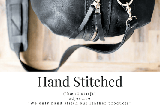 We Sew Our Leather by Hand - SWISH AND SWANK