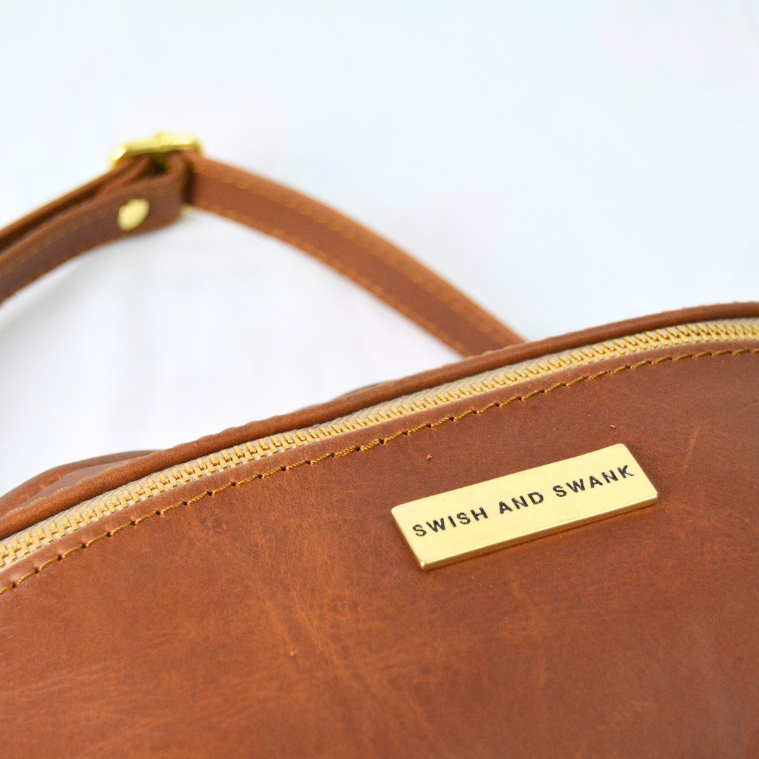 The Leather Belt Bag- Warm Tan