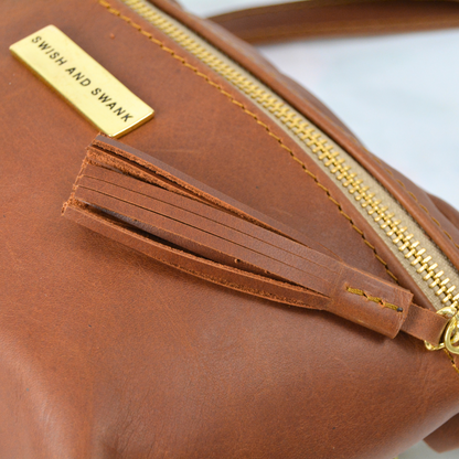 The Leather Belt Bag- Warm Tan