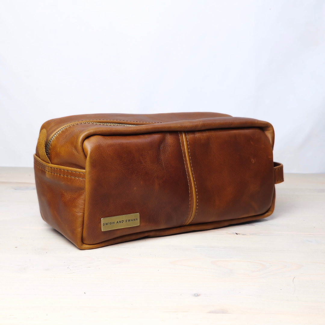 Genuine Leather Belt Bag - Black