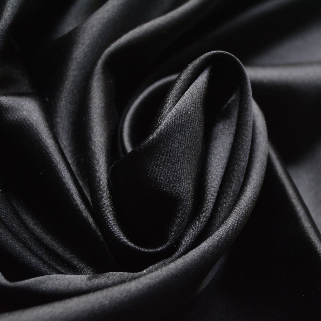 Soft Oxford Satin Pillowcase - Black