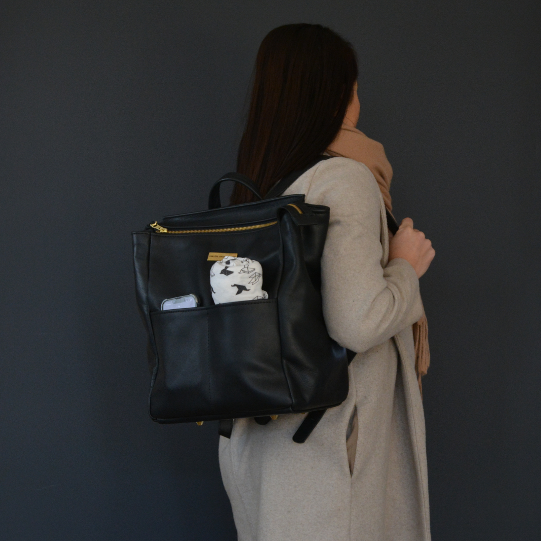 The Covet Nappy Backpack - Black