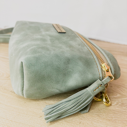 The Leather Belt Bag - Sage Green LIMITED EDITION