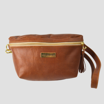 The Leather Belt Bag- Warm Tan