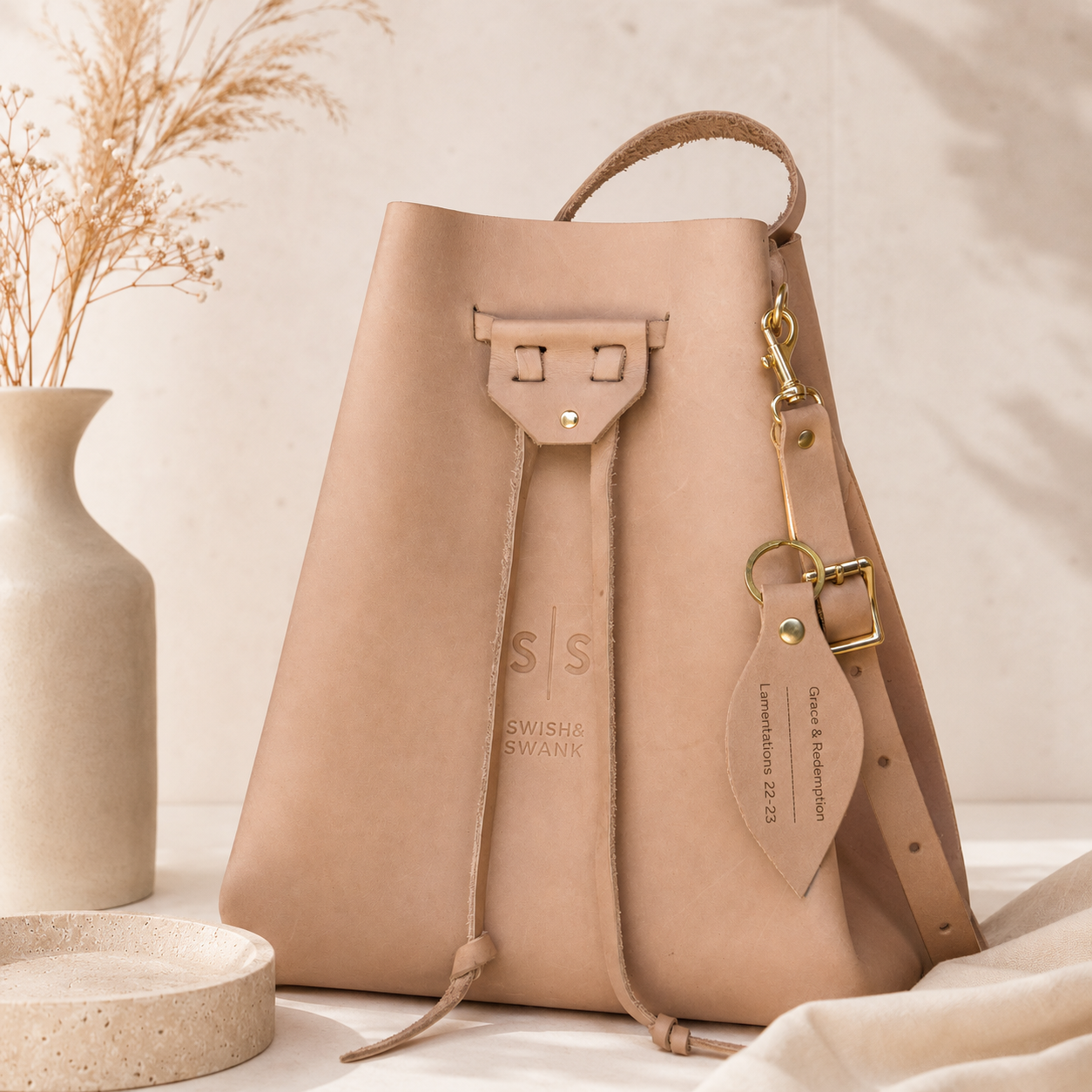 Batseba Bucket Leather Bag