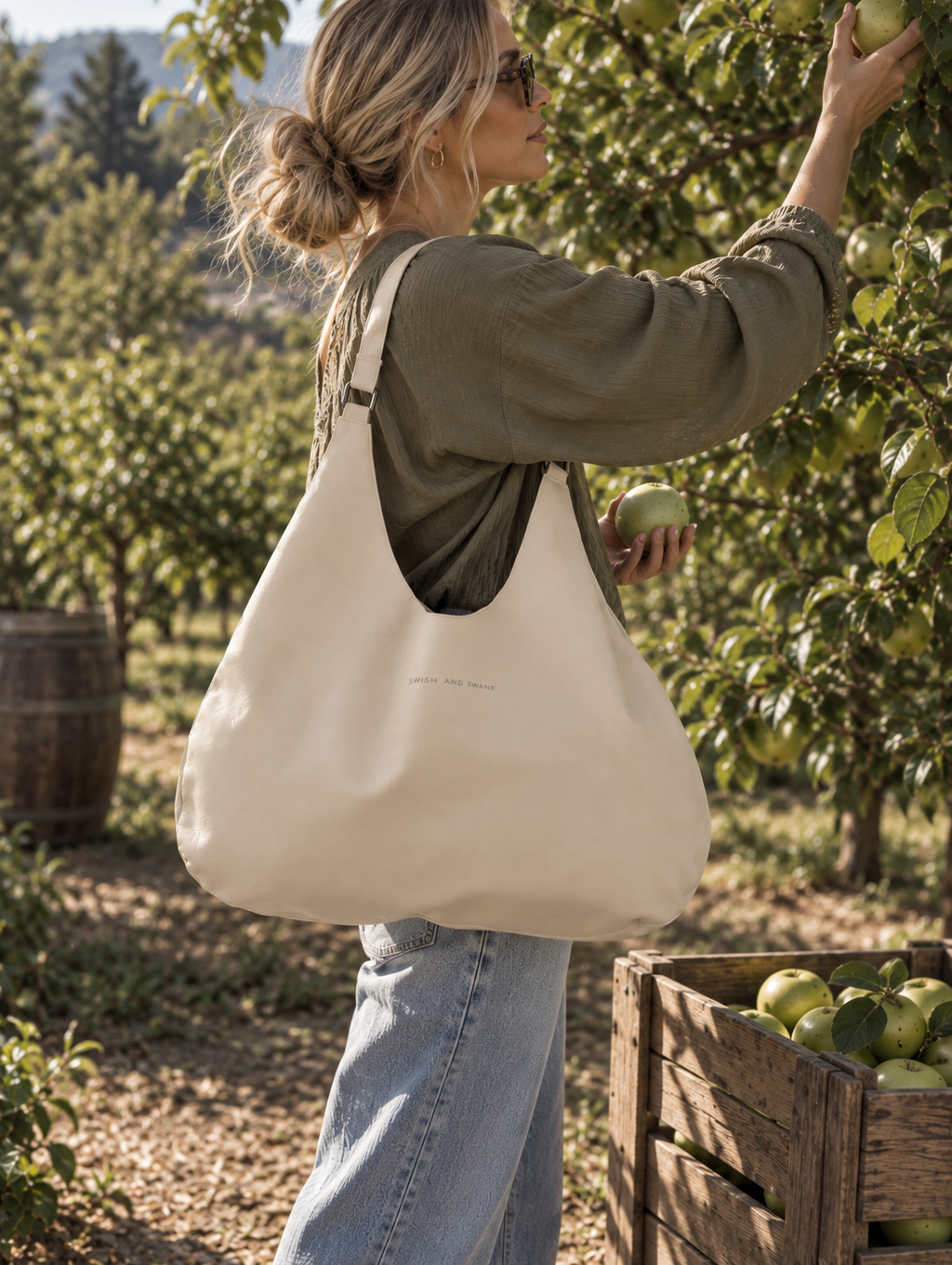 Eden - Slouchy Leather Tote Bag