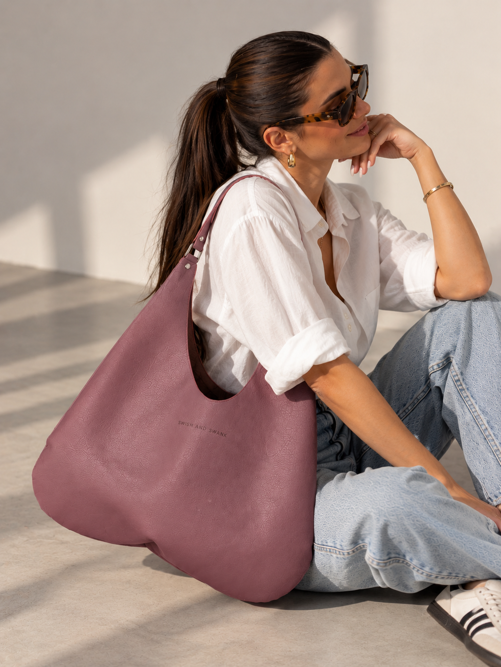 Eden - Slouchy Leather Tote Bag