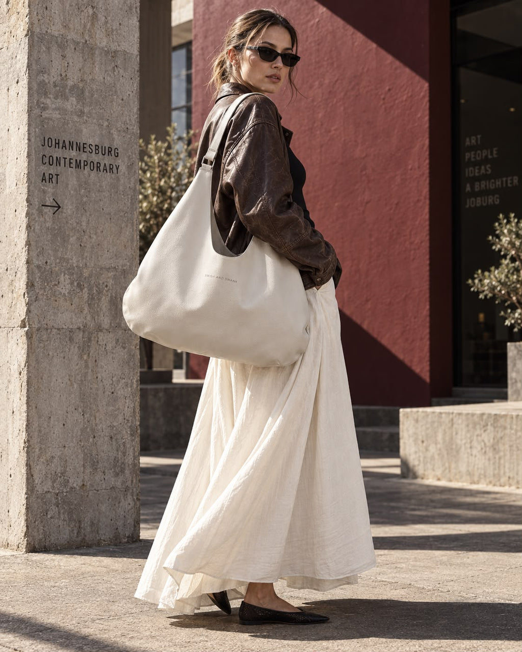 Eden - Slouchy Leather Tote Bag