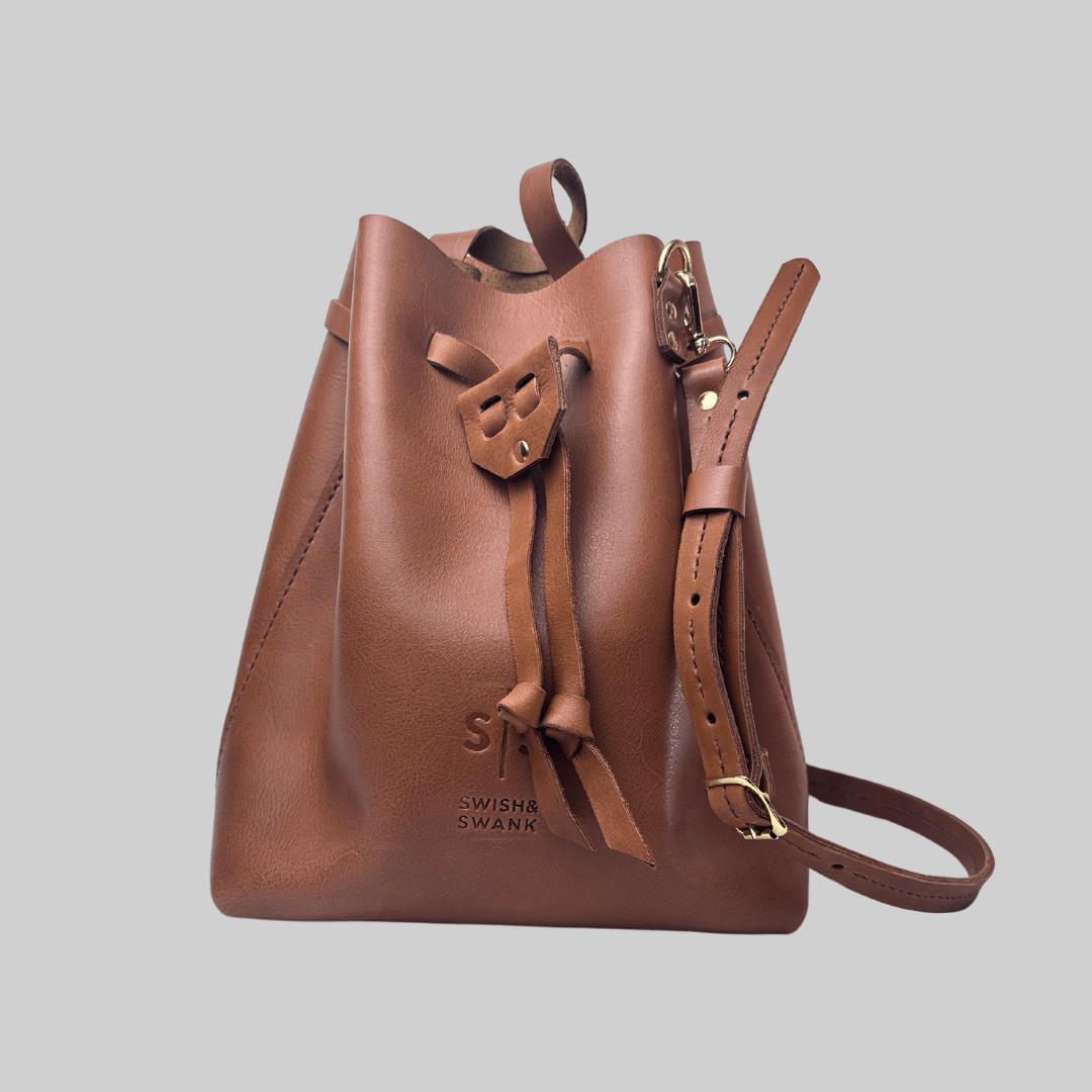 Batseba Bucket Leather Bag - SWISH AND SWANK