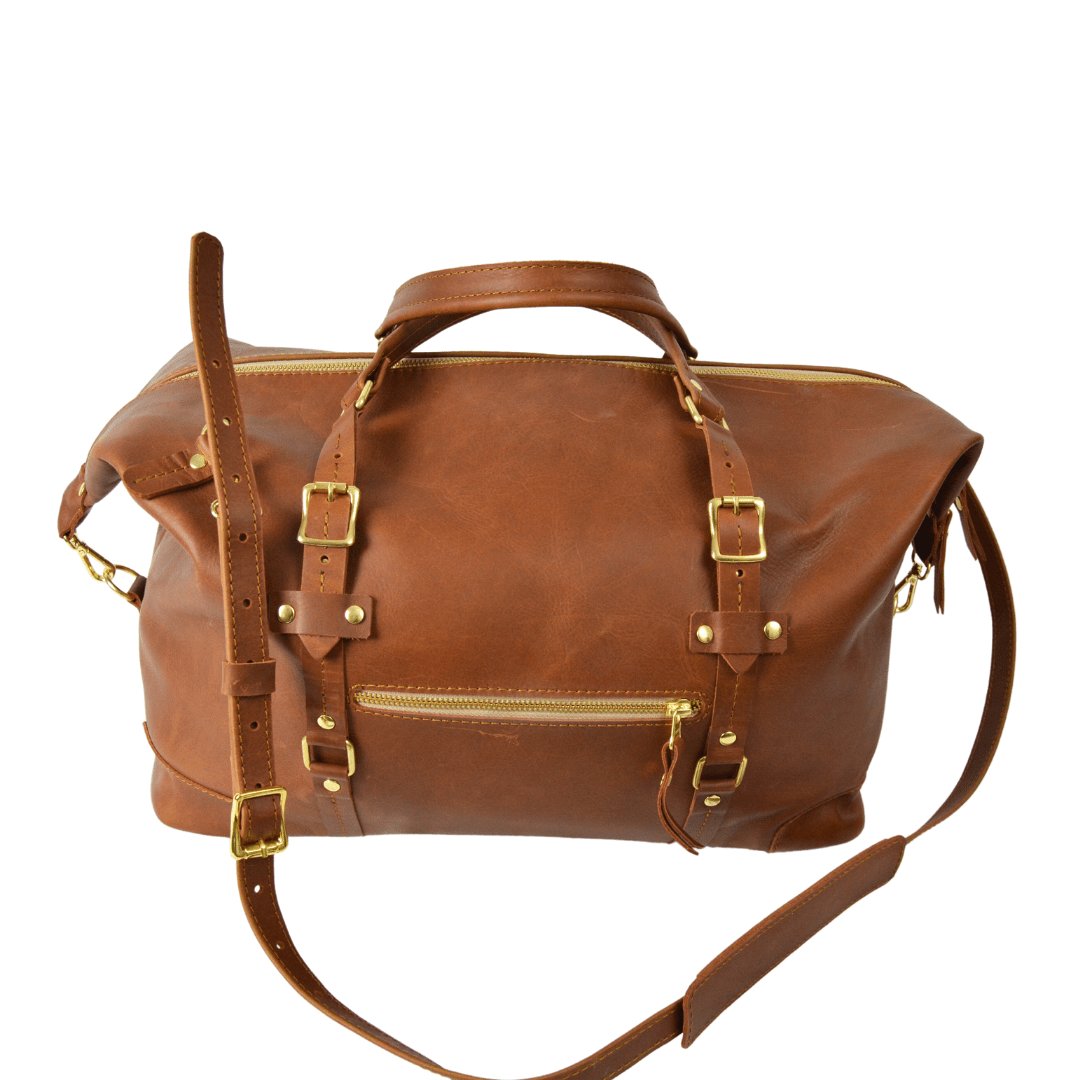 Covet Genuine Leather Duffel - SWISH AND SWANK