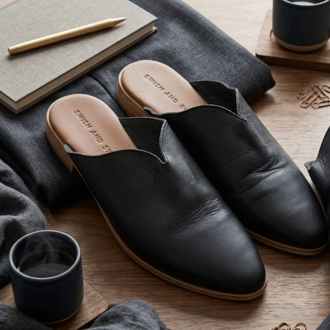 Everyday Leather Mule - SWISH AND SWANK