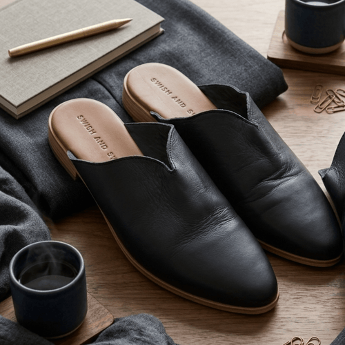 Everyday leather mule South Africa slip on genuine leather shoe women - Swish and Swank