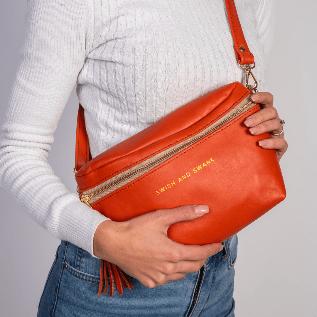 Genuine Leather Belt Bag - SWISH AND SWANK