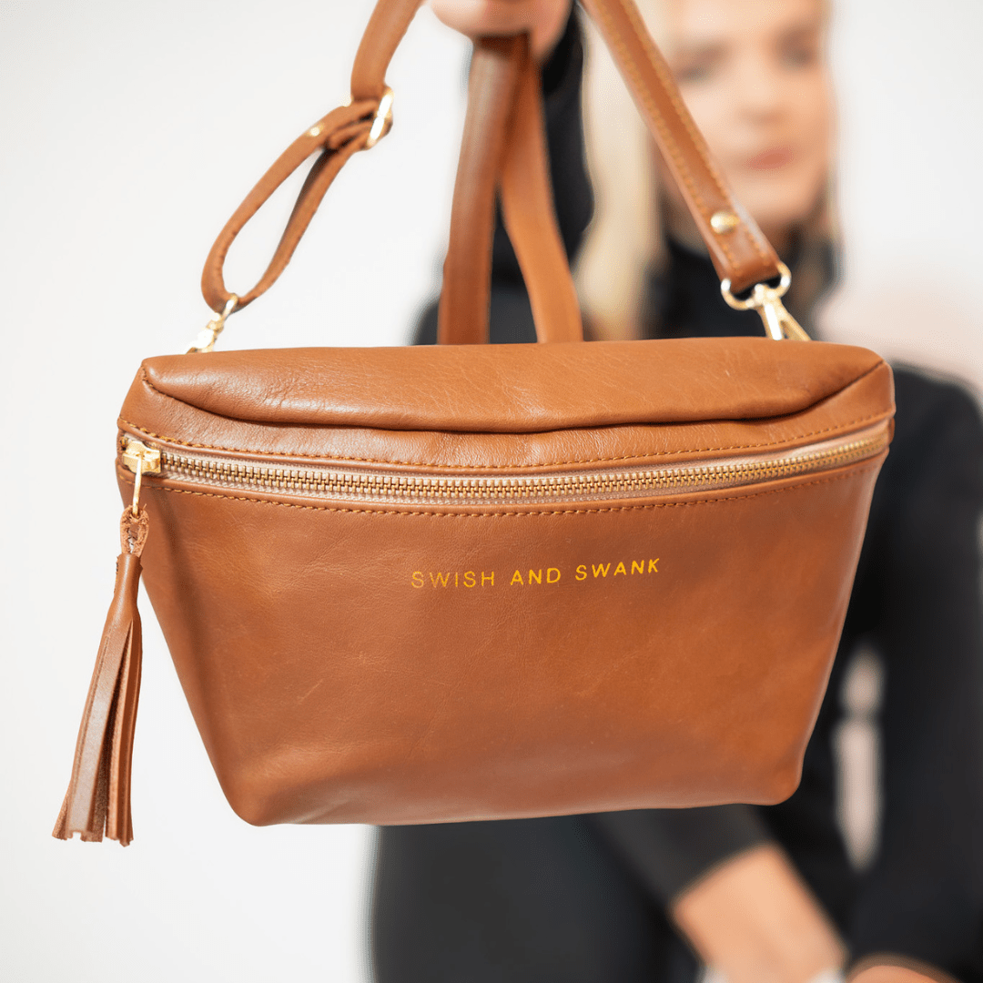 Genuine Leather Belt Bag - SWISH AND SWANK