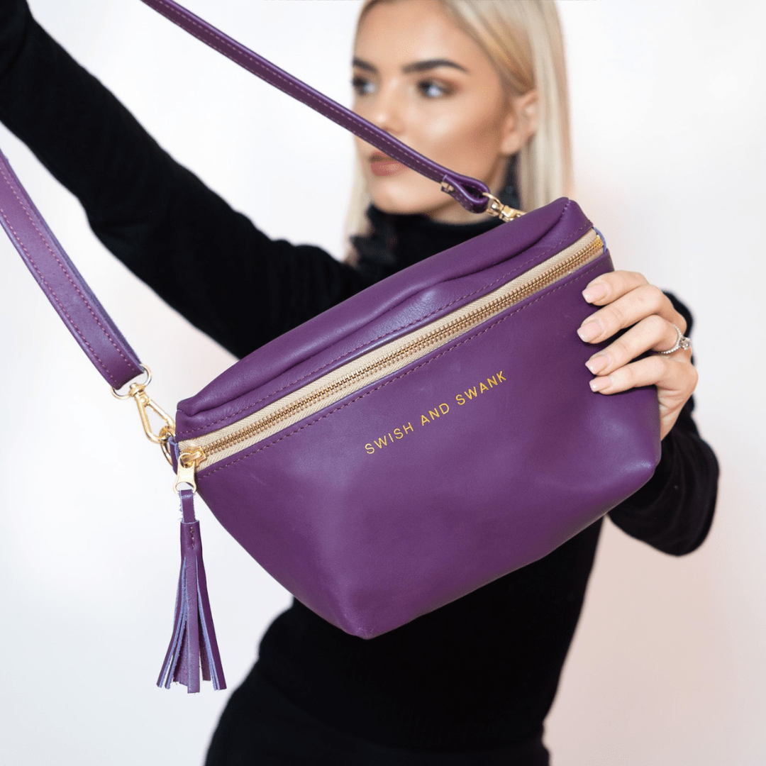 Genuine Leather Belt Bag - SWISH AND SWANK