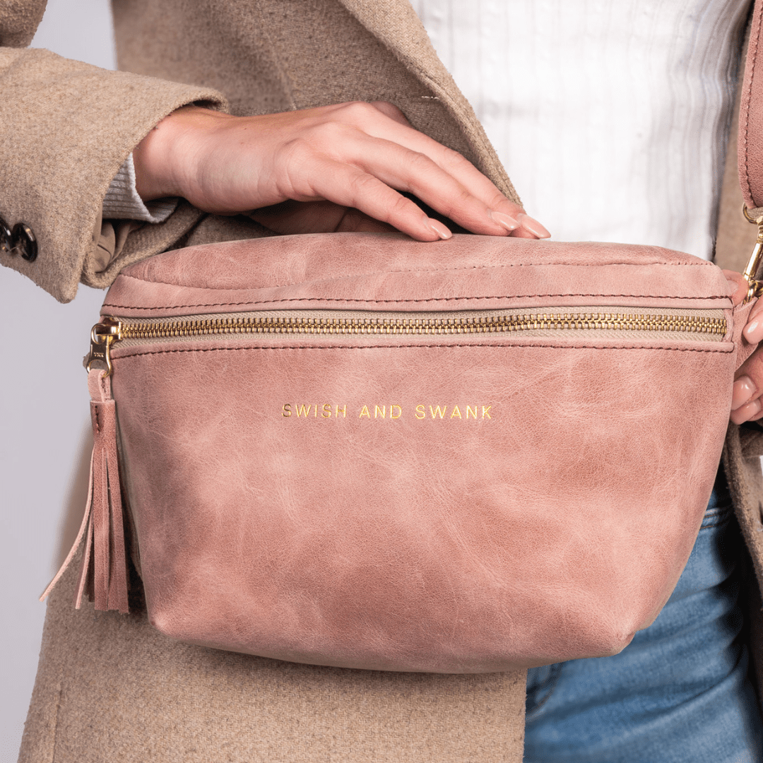Genuine Leather Belt Bag - SWISH AND SWANK