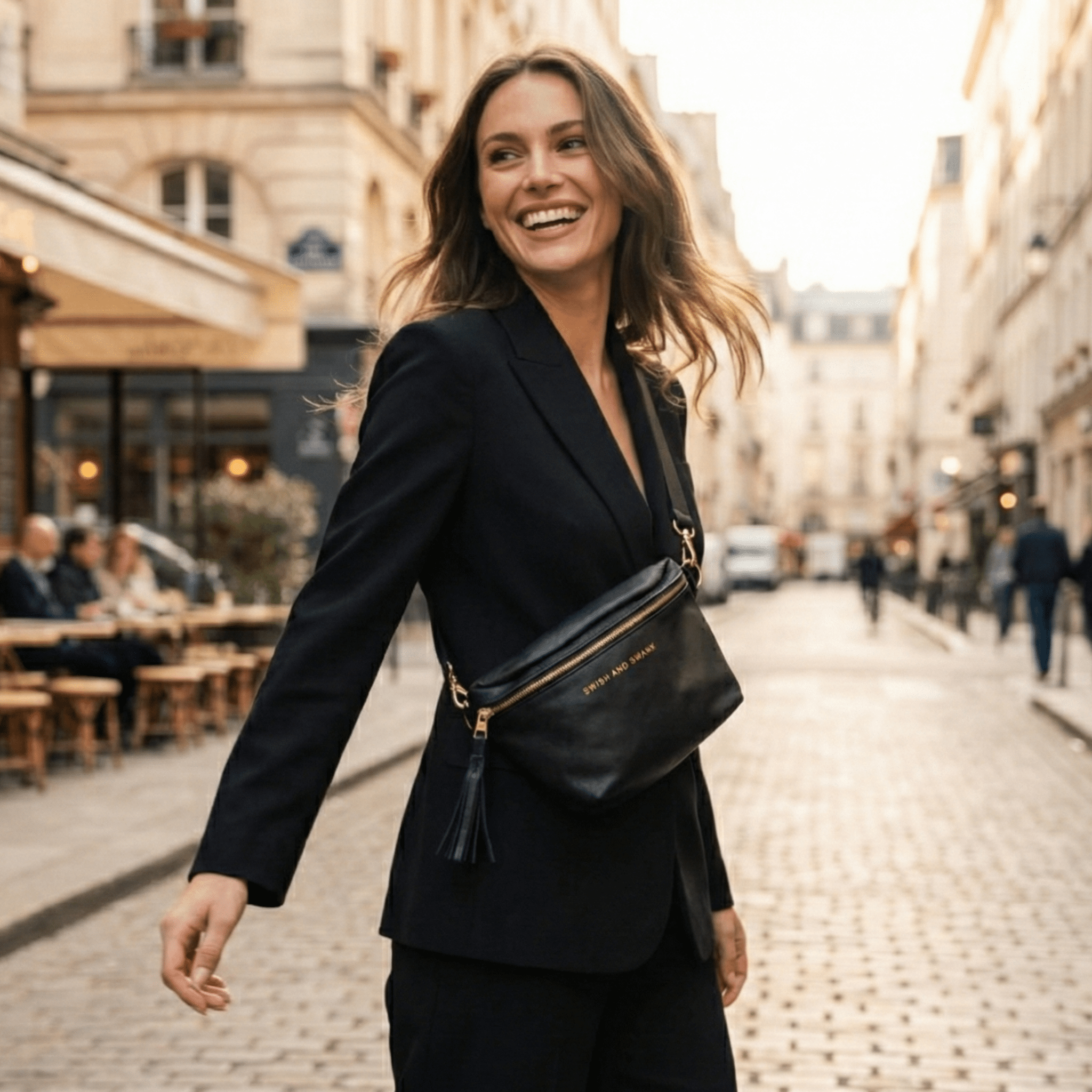 Genuine Leather Belt Bag - SWISH AND SWANK