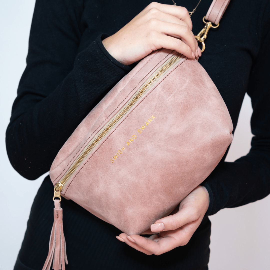 Genuine Leather Belt Bag - SWISH AND SWANK