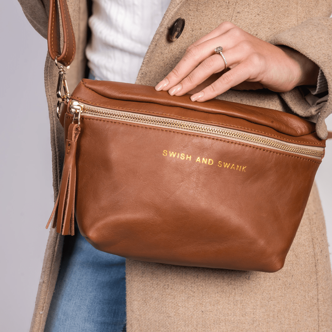 Genuine Leather Belt Bag - SWISH AND SWANK