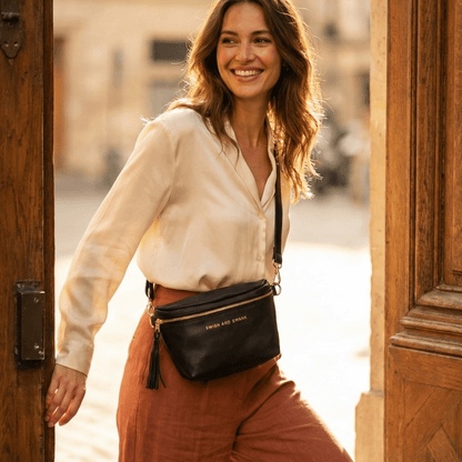 Genuine Leather Belt Bag - SWISH AND SWANK