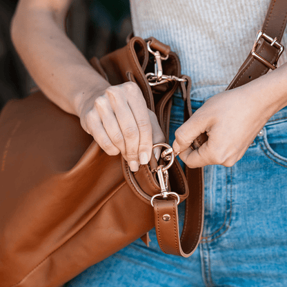 Genuine Leather Drawstring Bag 2.0 - SWISH AND SWANK