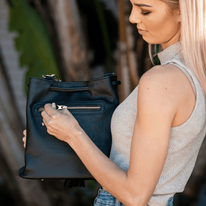 Genuine Leather Drawstring Bag 2.0 - SWISH AND SWANK