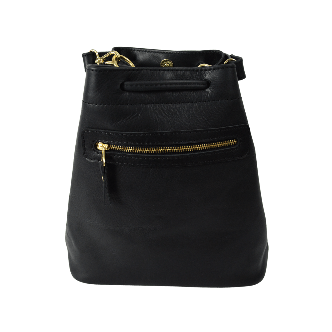 Genuine Leather Drawstring Bag - SWISH AND SWANK