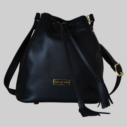 Genuine Leather Drawstring Bag - SWISH AND SWANK