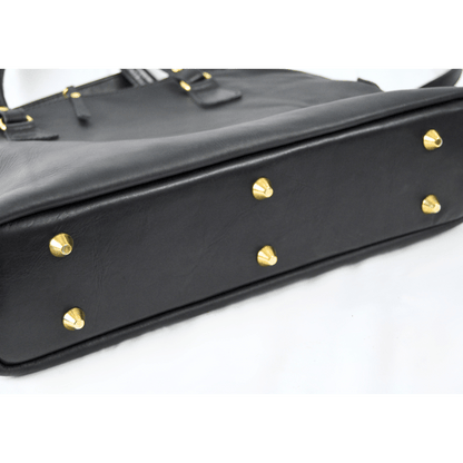 Ladies Slim Leather Briefcase - SWISH AND SWANK
