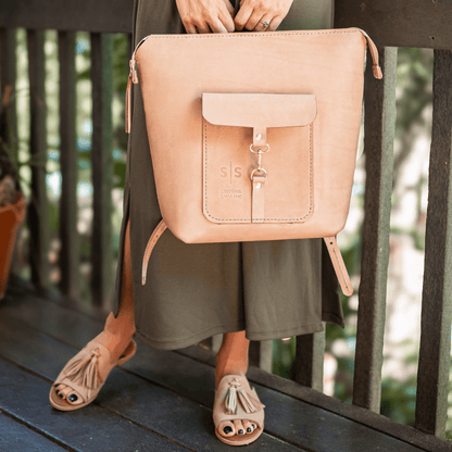 Premium Leather Ladies Backpack - SWISH AND SWANK