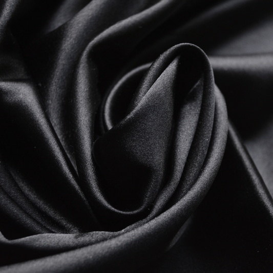 Soft Oxford Satin Pillowcase - Black - SWISH AND SWANK