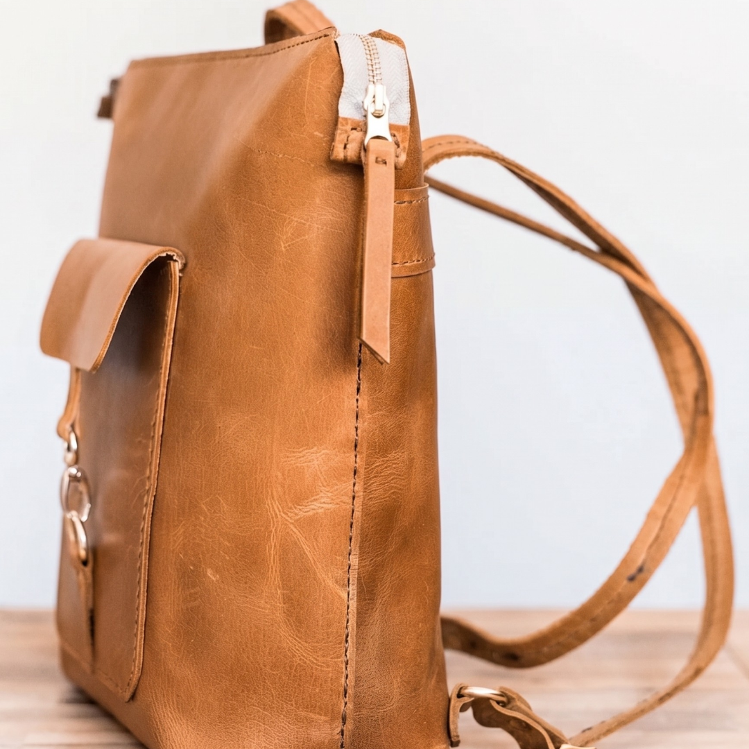 Premium Leather Ladies Backpack