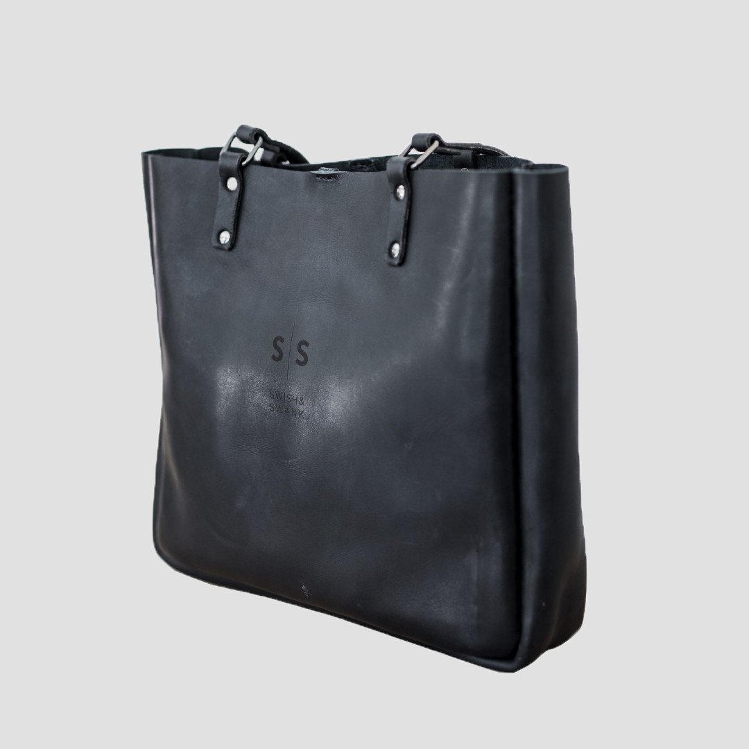 Premium Eve Leather Tote Bag 2.1 - Black Edition