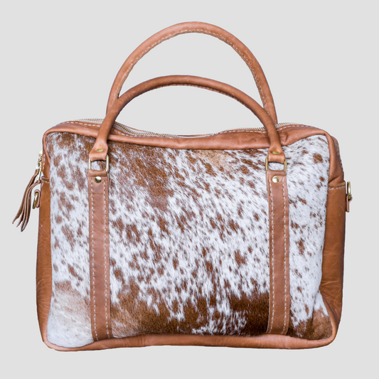 Classic Leather Boaz Briefcase - Nguni Edition