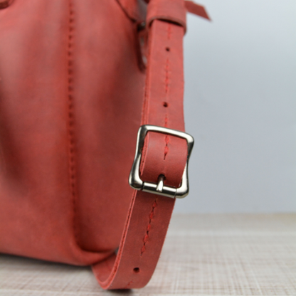 Premium Leather Priscilla Handbag 2.1  Red